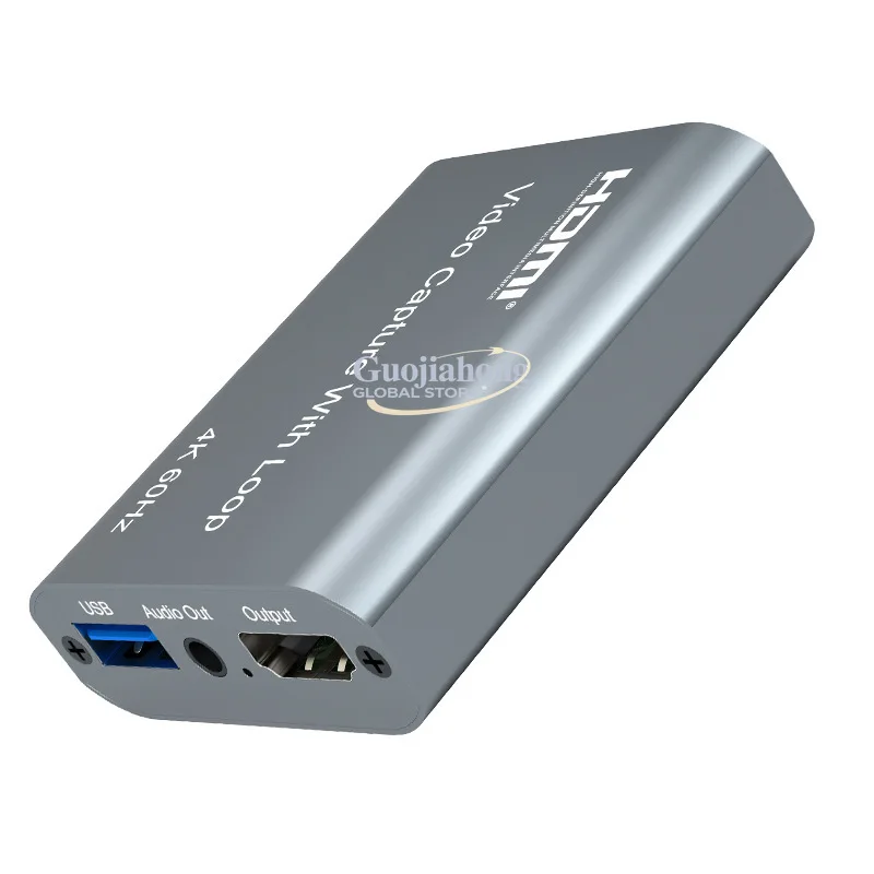 

USB3.0 capture card USB to capture card/with ring out audio & video OBS live recording box 4k60hz