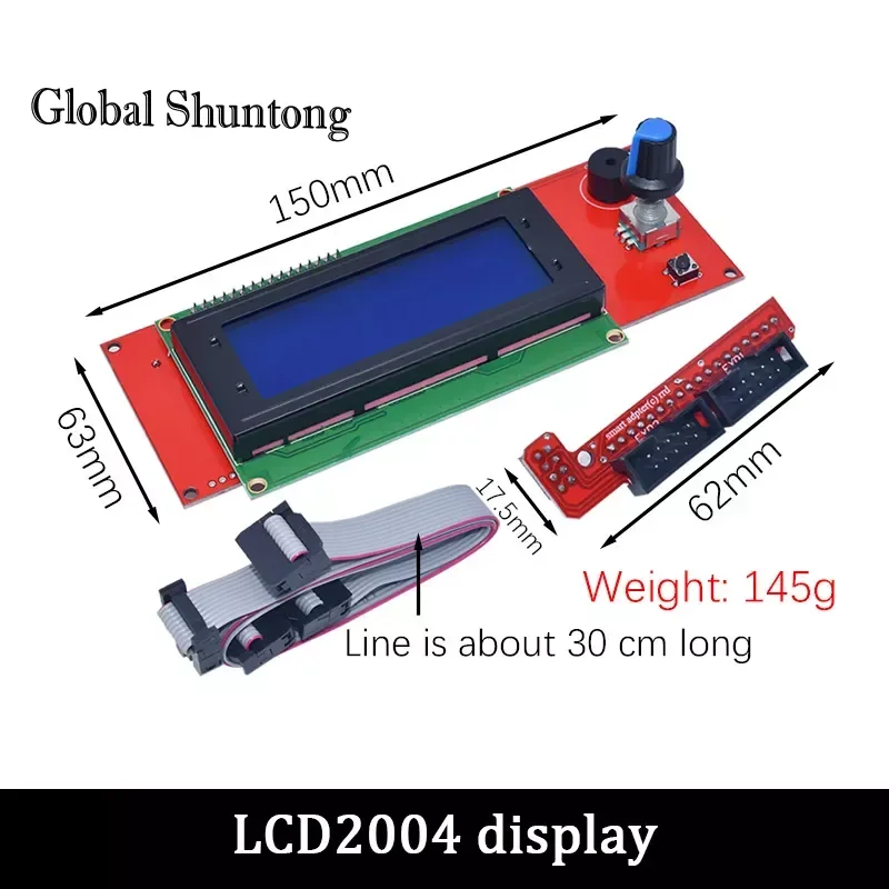 LCD 2004 12864 Control Panel Smart Controller Display Compatible with Ramps 1.4 Ramps 1.5 Ramps 1.6 For RepRap Mendel 3D Printer