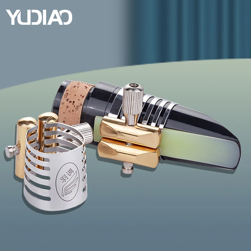 B-flat clarinete bocal ligadura braçadeira material de metal acessórios de instrumento musical braçadeira universal ligadura