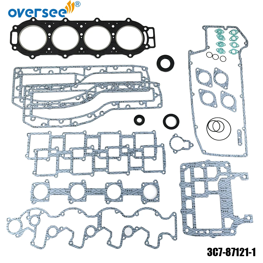 ชุดหัวปะเก็น3C7-87121-0พาวเวอร์สำหรับ Tohatsu Nissan 4 CYL 115HP 120HP 140HP ด้านนอก3C7871210