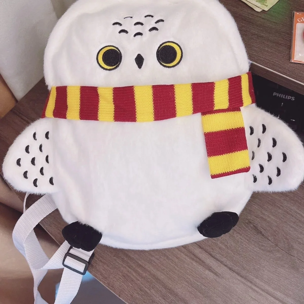 Hedwigs Backpack Cute Stuffed Dolls Girl Boy Plush Shoulder Bag Cartoon Potters Series Night Owl Backpack Travel Schoolbag Gift