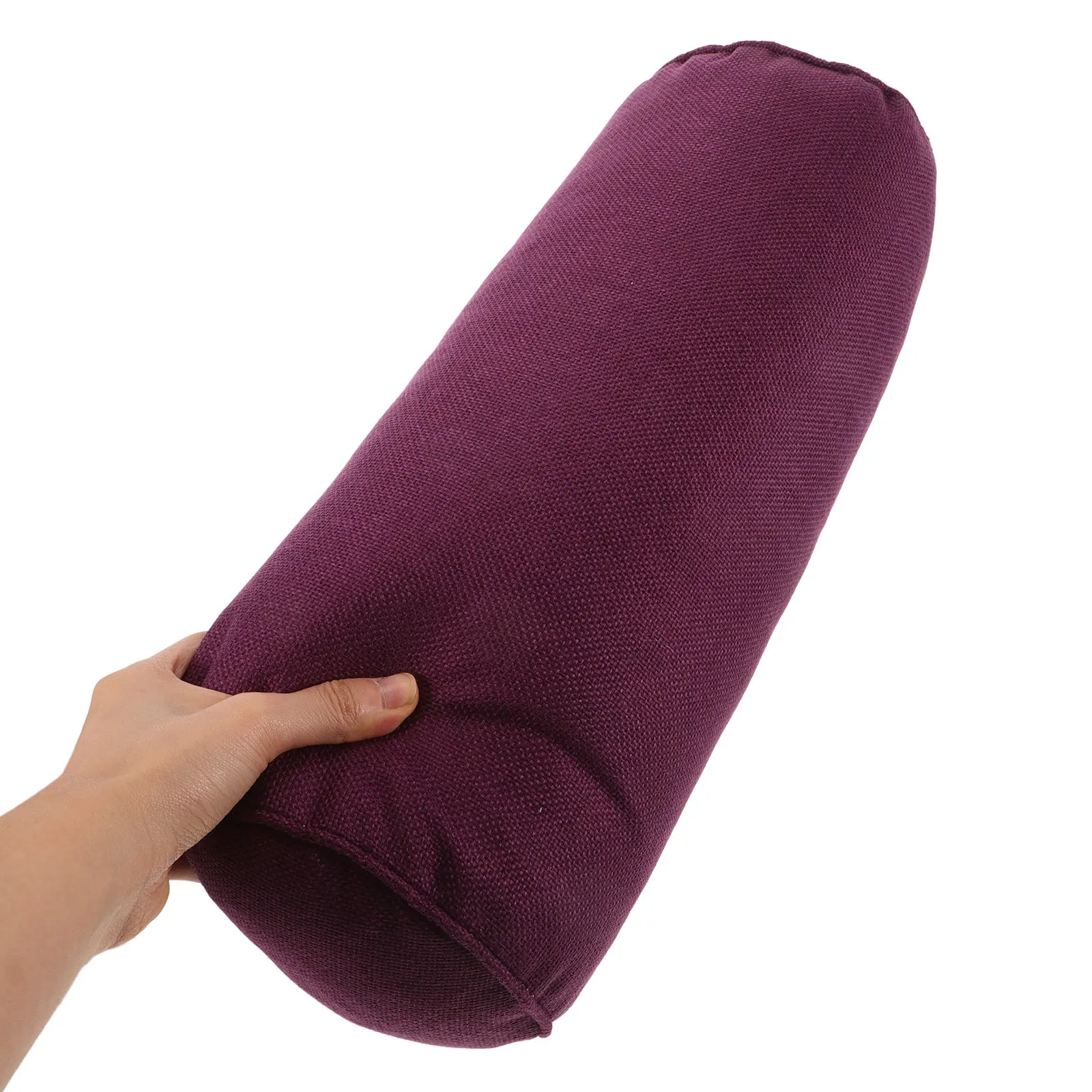 

Round Neck Pillow Bolster 15x40cm Cotton Polyester Yoga Bolster Cushion Neck Back Support for Meditation Relaxation