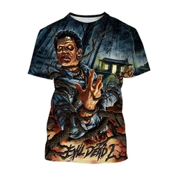 The Evil Dead 3D print T-shirt dracula movie fashion o neck short-sleeved horror movie neutral casual tops kids funny t shirt