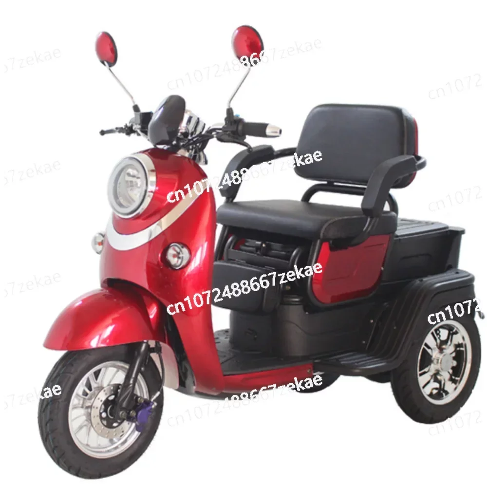 

1000W 72V 20Ah Handicapped Obese People Rear Drive Three Seats Electric Three Wheel Tricycle City Parent-child Electric Tricycle