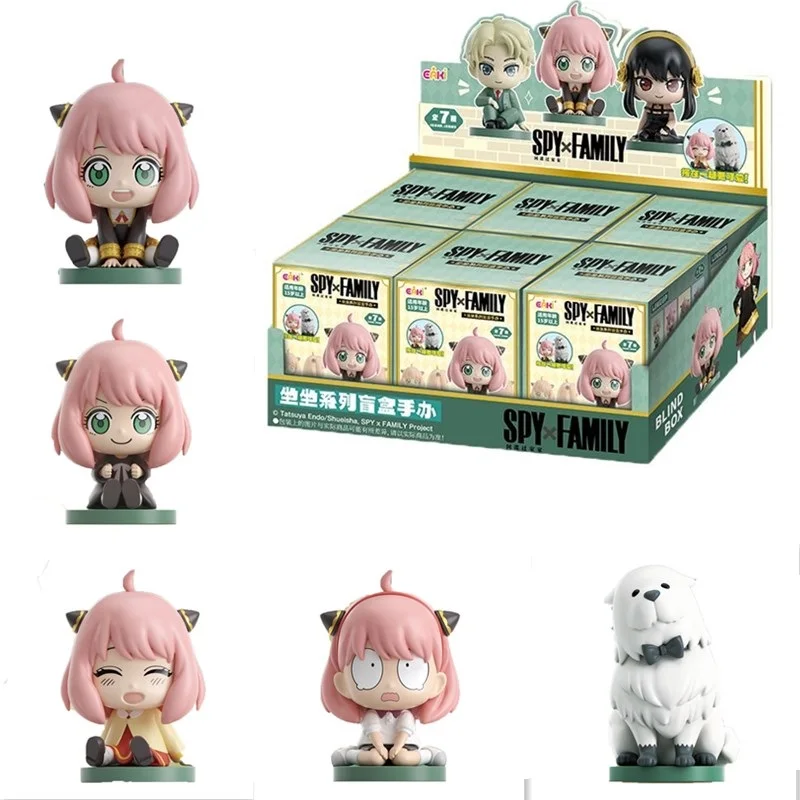 

EAKI 6 шт./кор. Spy X Family Anya Series слепая коробка игрушки милые фигурки куклы загадочная коробка модель куклы игрушка для девочек подарок на день рождения