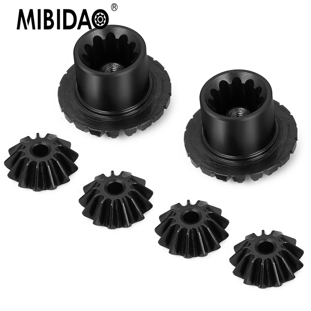 MIBIDAO стальной дифференциал + набор пауковых шестерен для 1/5 X-MAXX RC гусеничный автомобиль, обновленные детали