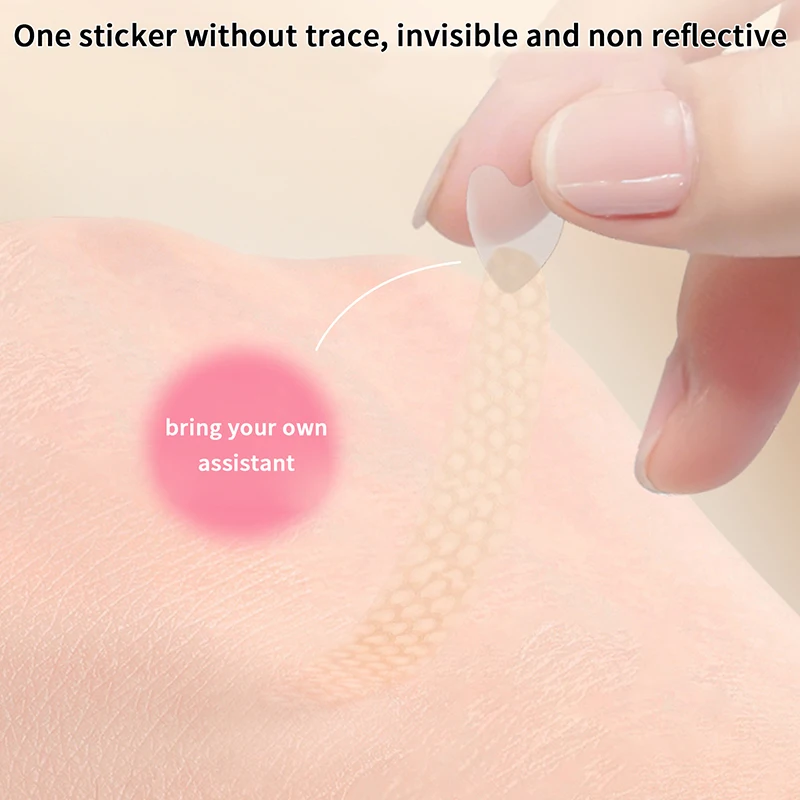 128Pcs/Box Big Eye Beauty Tapes Lifting Eye Strips Double Eyelid Stickers With Handle Natural Invisible And Long-lasting Shaping