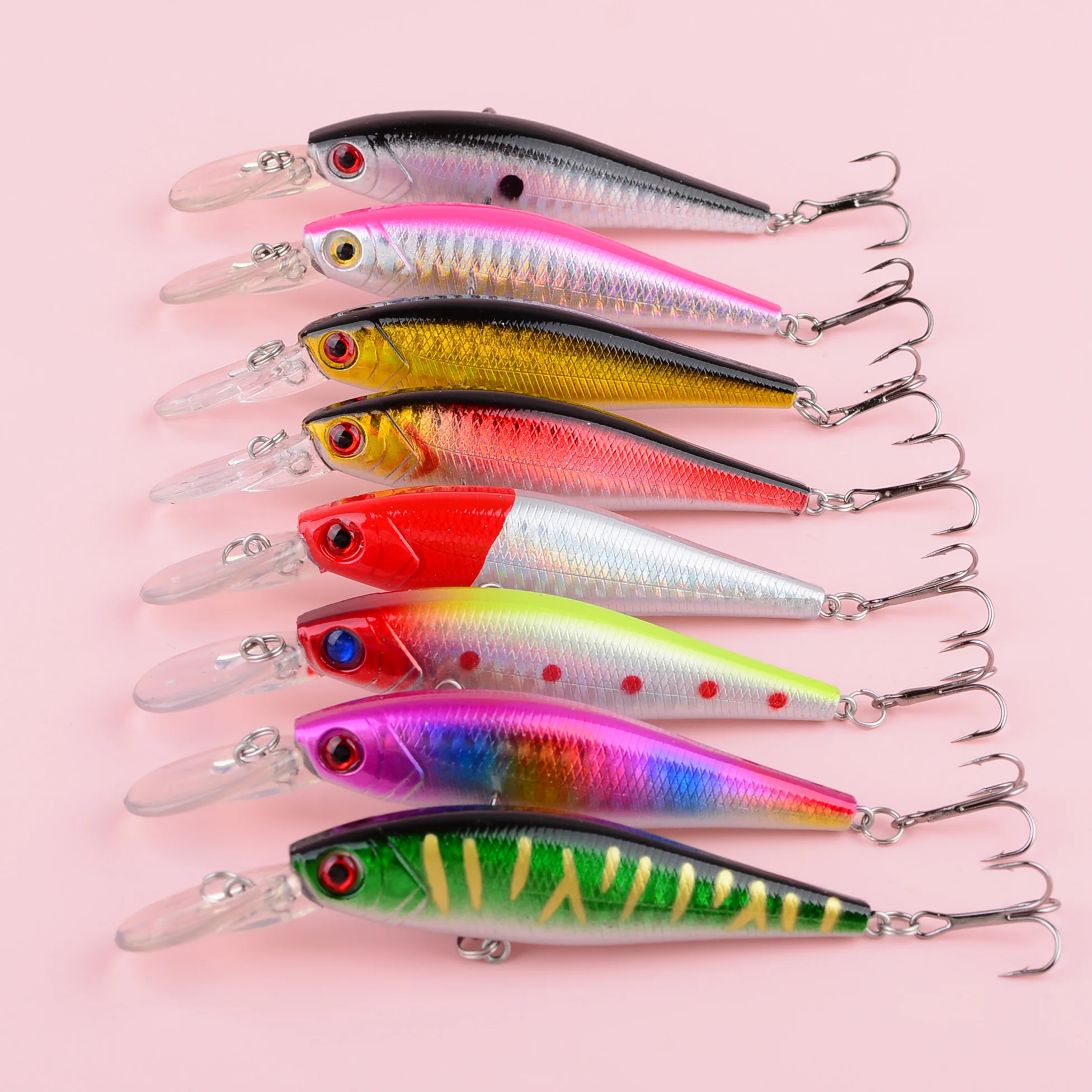 Wobler Minnow buceo profundo para lucio y lucioperca en mar - imagen 5