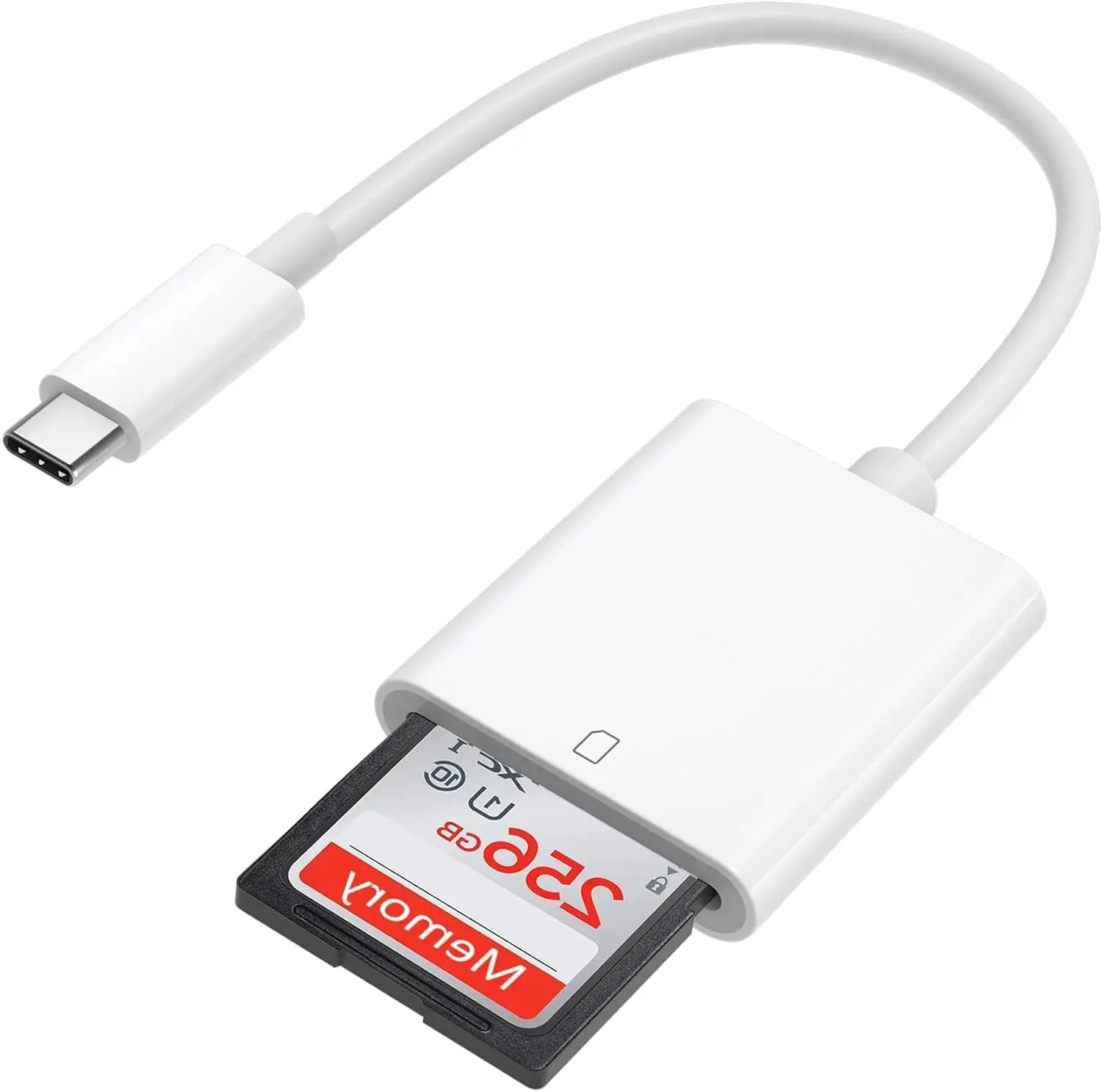 USB C SD Memory Card Reader, Type C Camera Adapter Trail Viewer for iPhone 17/ iPhone 16/15/ iPad MacBook/Air/Pro iMac/Samsung