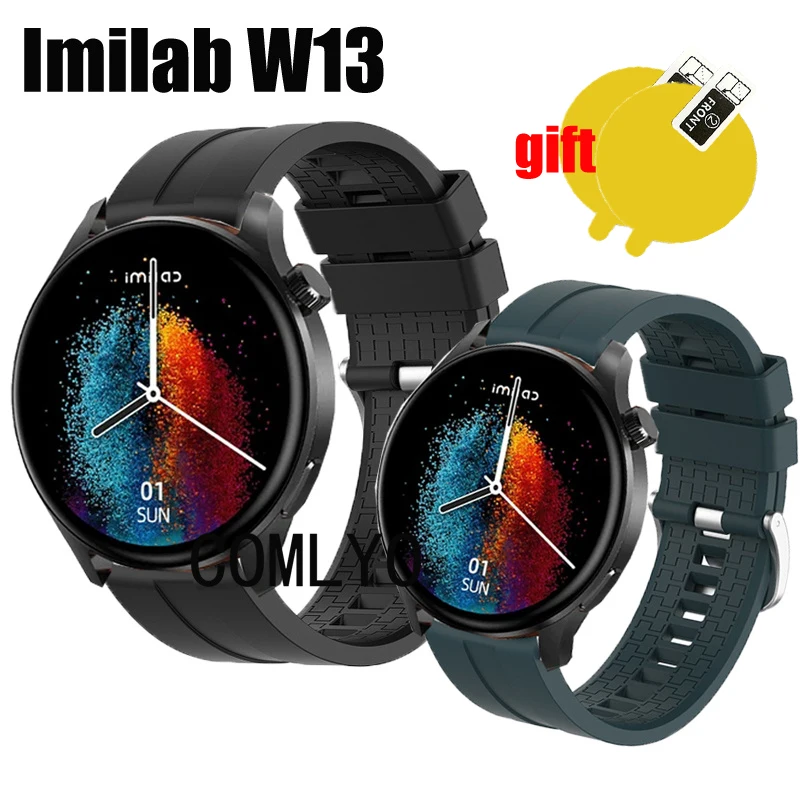 3in1 for IMILAB W13 Strap Band Belt Smart watch Silicone women men Bracelet Screen Protector Film