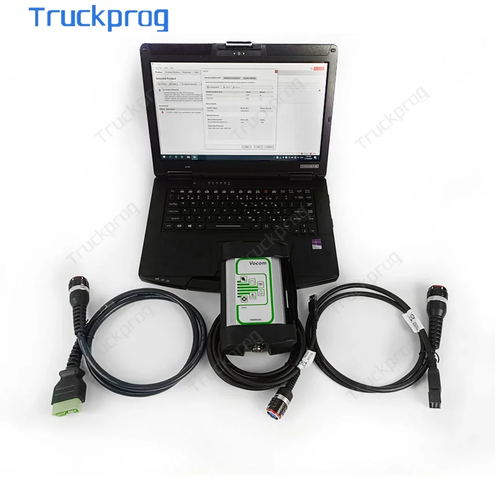 New 2.8.ptt For 88890300 Vocom Interface Truck Diagnostic 88890300 Excavator Diagnostic Tool+CF54 Laptop