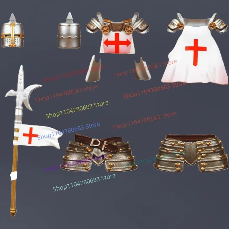 

Конструктор MOC: Мини-фигурка для сборки, модель средневекового рыцаря в доспехах, коллекционный предмет, игрушка, подарок