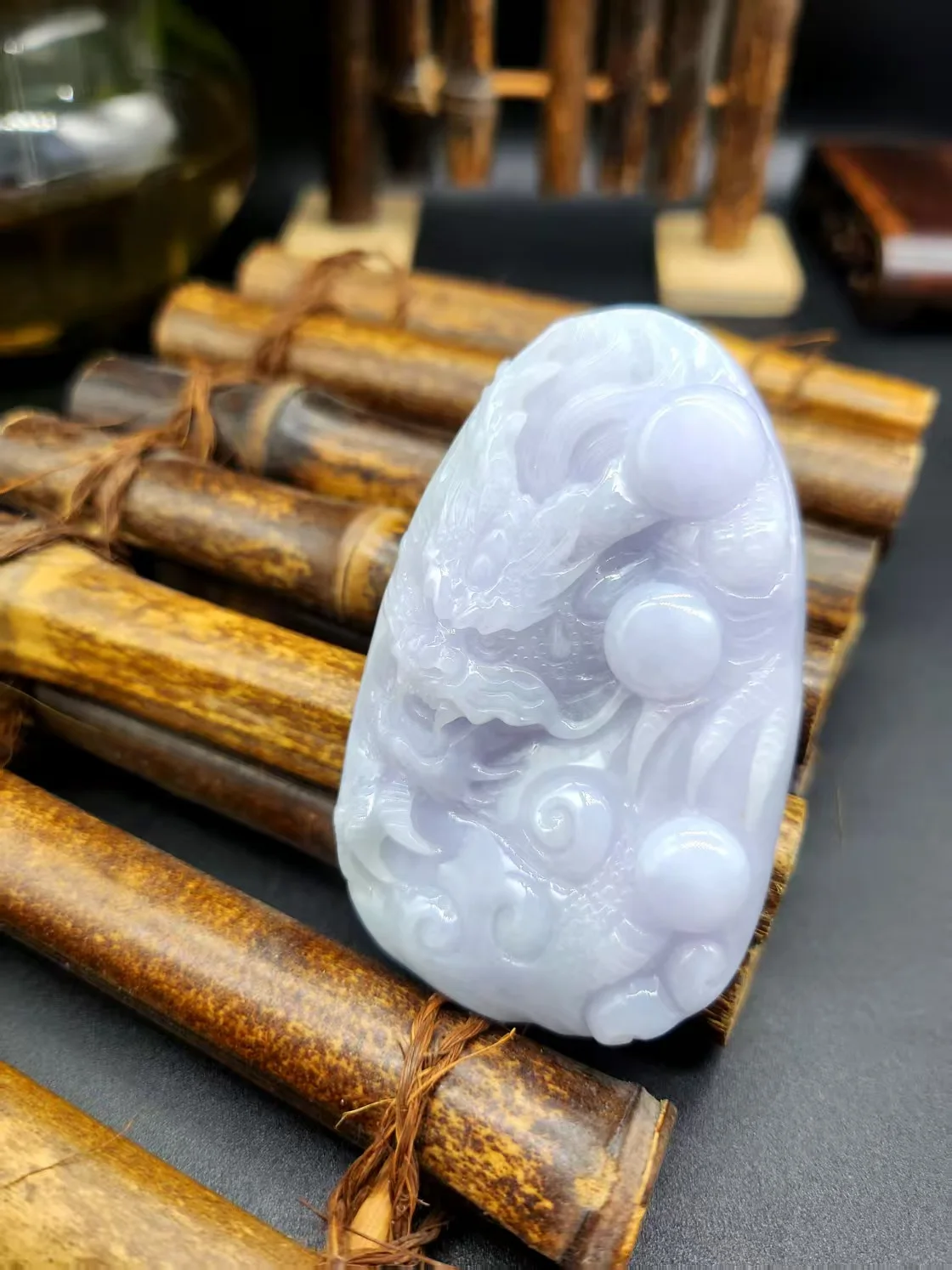 

Chinese Dragon Jewelry Pendant For Business - DIY Hand-Carved Chinese Prosperity Jade Necklace Jewelry Free Delivery Shippings
