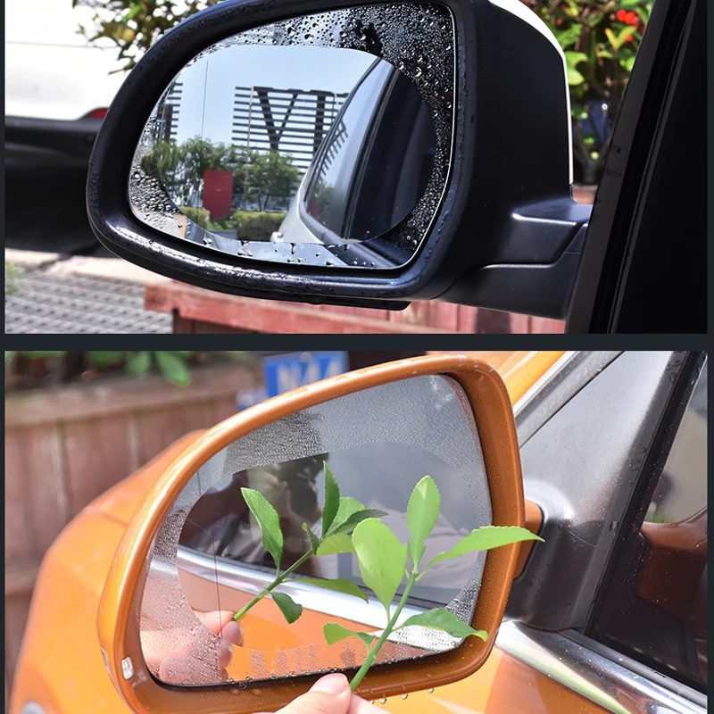 Car Sticker Rainproof Film Rearview Mirror Rain-proof Anti-Fog Stickers Waterproof Film Protective Film Sticker Car Accessories