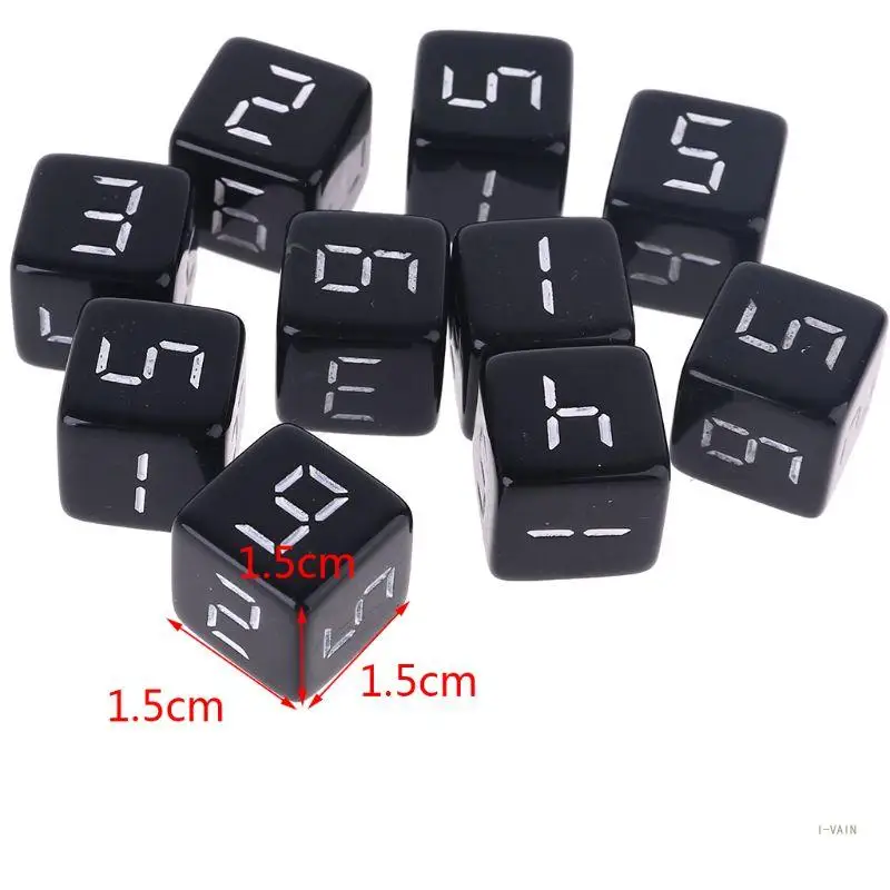 M5TC 10 Uds D6 dados cuadrados números seis caras para fiesta noche Club juego rol para