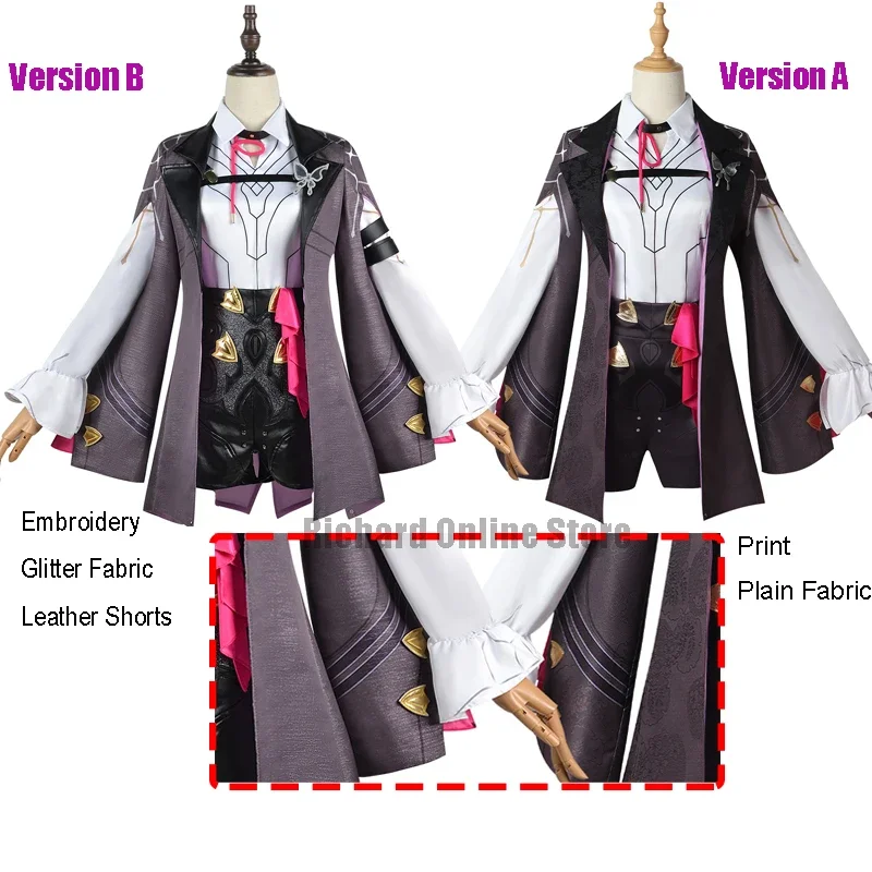 Kafka cosplay costume purple wig game honkai: Star rail cosplay Kafka fullset girl Halloween carnival cosplay party suit XS-XXL