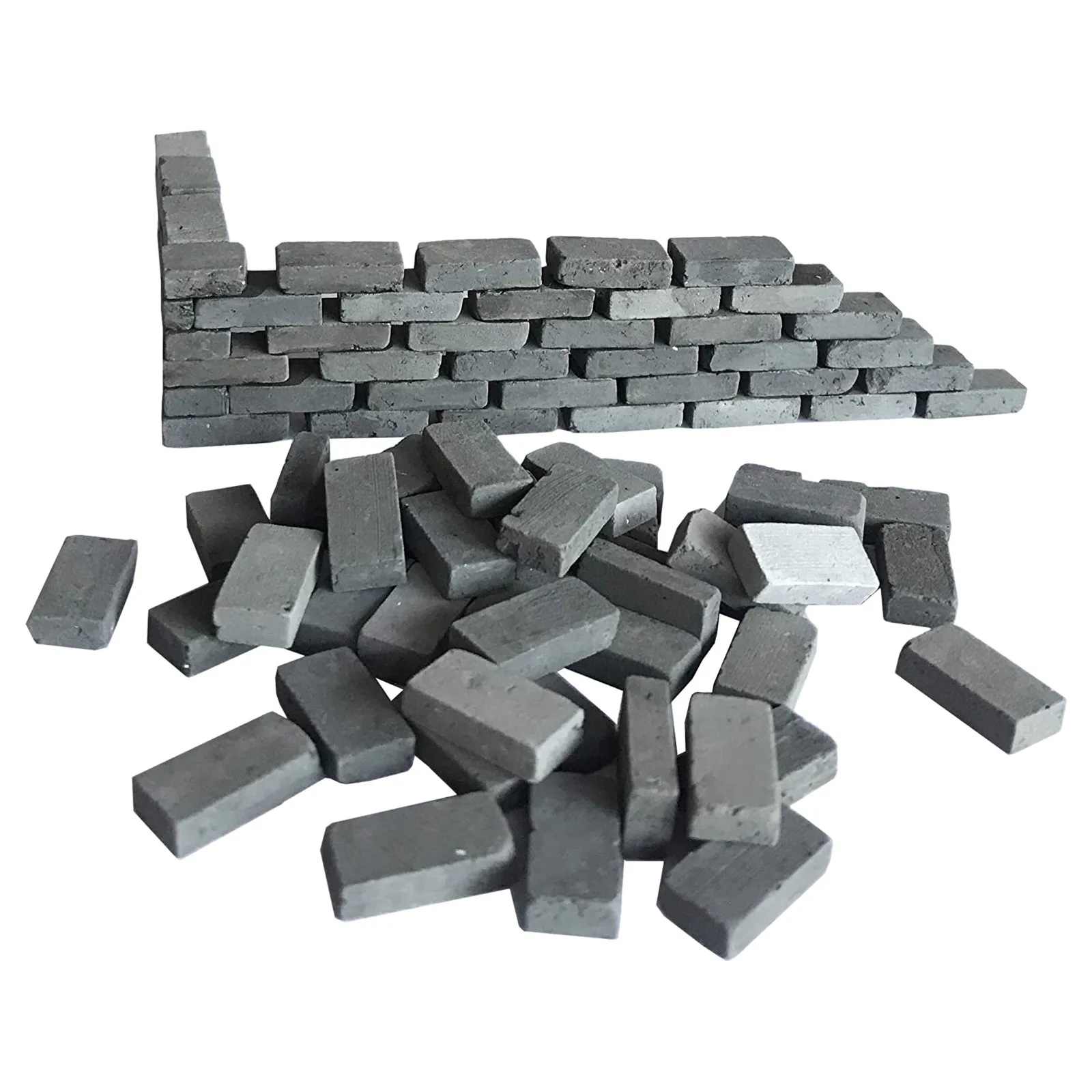 CYGJ-200 Stücke Mini Wand Ziegel Modell Ziegel Gebäude Set 1/16 Miniatur Ziegel Gefälschte Ziegel Modell Fee Garten Landschaftsbau Teile
