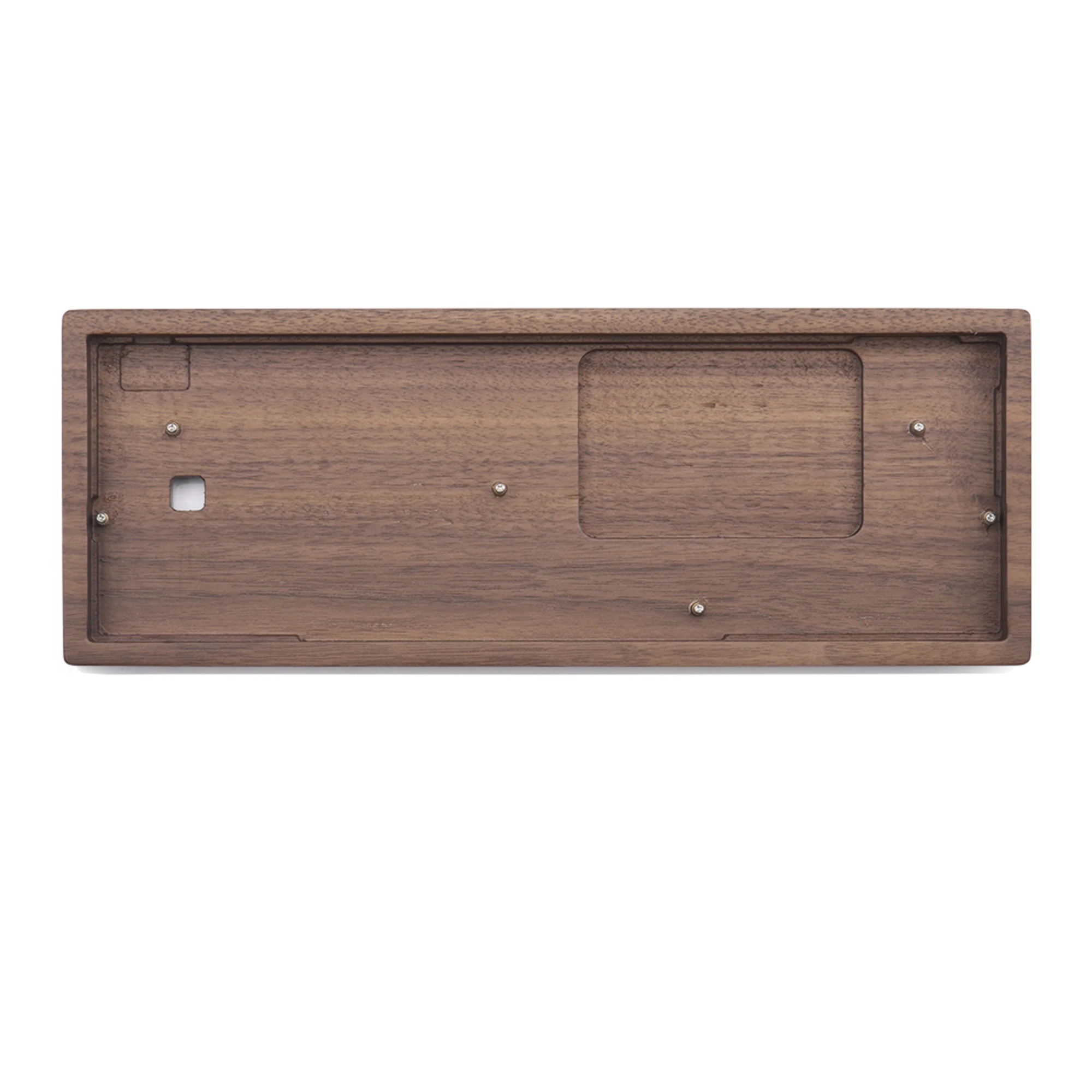 Soild Wood GH60 60% Size Mechanical Keyboard Case Walnut Rosewood Zebrawood Wooden Tray