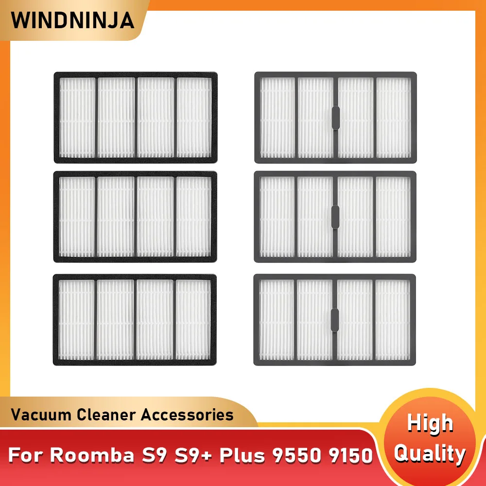 Accesorios de filtro HEPA de repuesto para robot aspirador iRobot Roomba S9 9150 / S9+ Plus 9550 Serise
