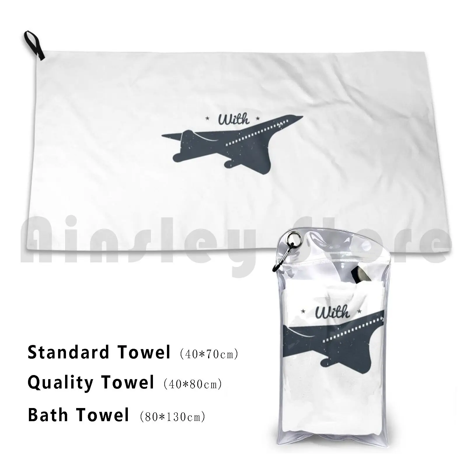 In Love With Aviation-Zinspira Bath Towel Beach Cushion Pilot Airplane Flying Flight Fly Plane Aviator Boeing Military