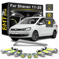 BMTxms 13Pcs Canbus For VW Volkswagen Sharan 7N 2011 2012 2013 2014 2015 2016 2017 2018 2019 2020 Car LED Interior Light Bulb