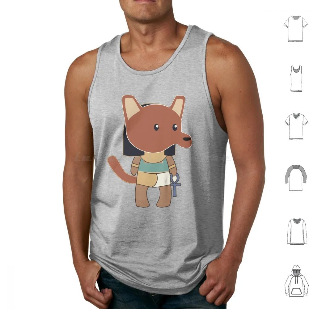 Tiny Sutekh Tank Tops Print Cotton Sutekh Set Seth Setash God Ennead Red Chaos Desert Storms Chibi Tiny Egyptology