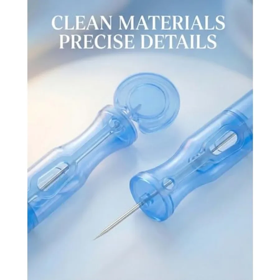 Pimple Needle 50PCS, Sterile Acne Needle Kit and Pimple Popper Needles for Blemish and Blackhead Removal, Disposable Extraction