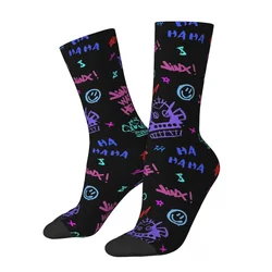 Funny Crazy Sock for Men Monkey Jinx Hip Hop Harajuku Arcane LOL Happy Quality Pattern Printed Boys Crew Sock Novelty Gift