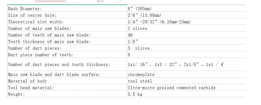 SINO DODA Woodworking Machinery Parts Sliding Table Saw Solid Wood Saw Blade Slotting