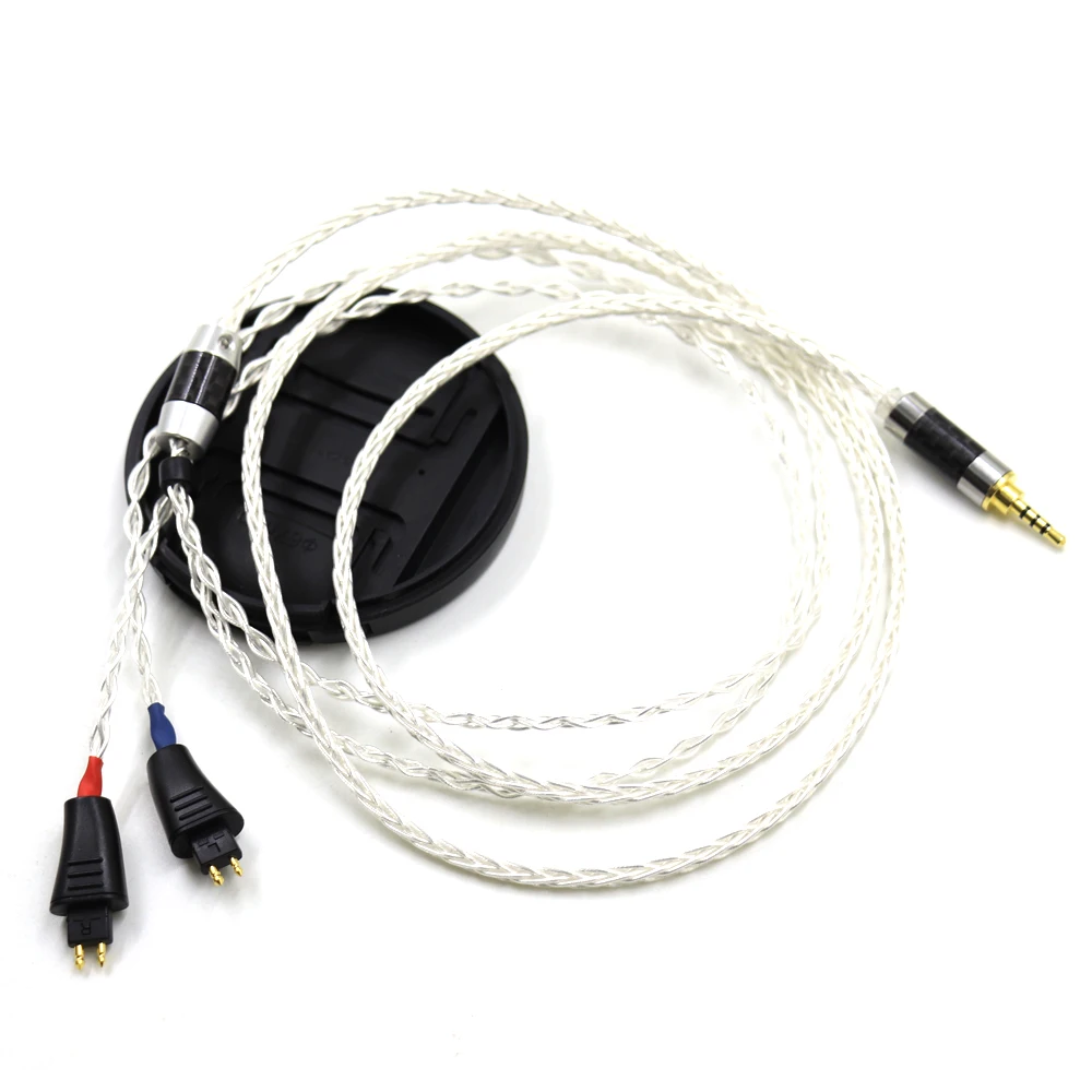 High-end SilverComet Taiwan 7N Litz OCC Earbud Replace Upgrade Cable for FOSTEX TH900 MKII MK2 TH909 TR-X00 TH600 TH610