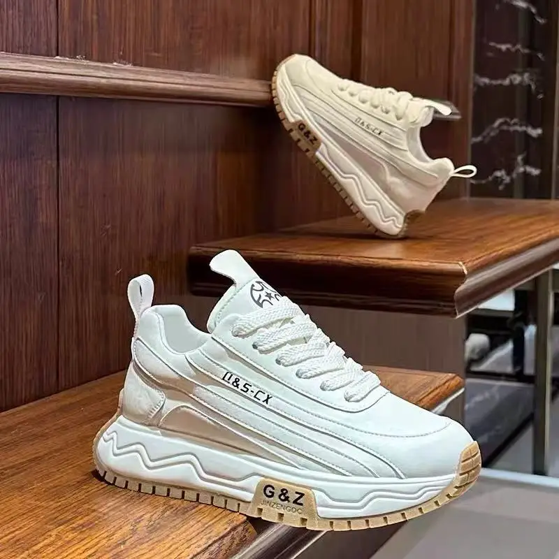 

Модные и удобные противоскользящие кроссовки, осень 2023, новая мужская спортивная обувь, мужские кроссовки с дышащей подошвой из толстой сетки