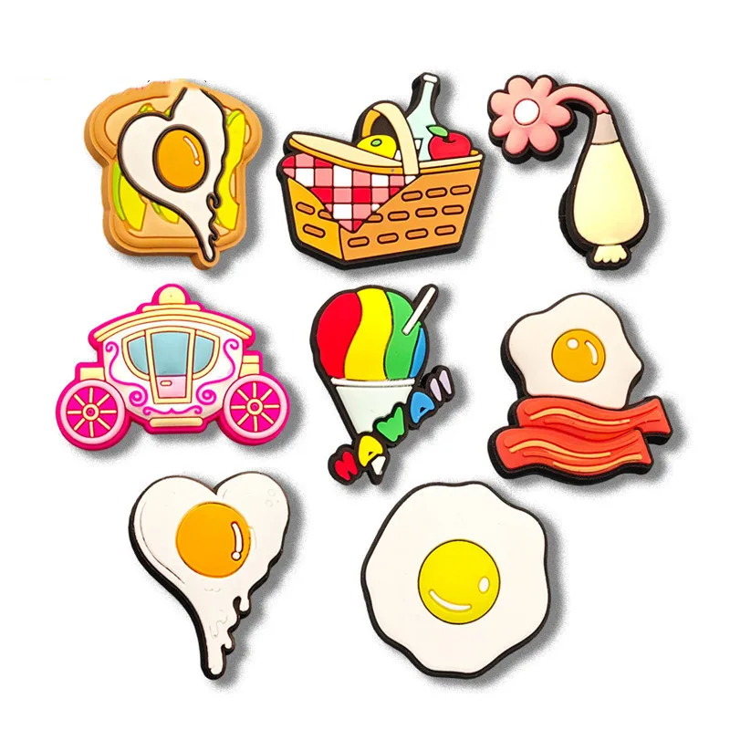 charm Shoe Buckle Pumpkin Car Flower Basket Vase Cute Cartoon Hole Shoes Accessories Fashion Shoes Accessories