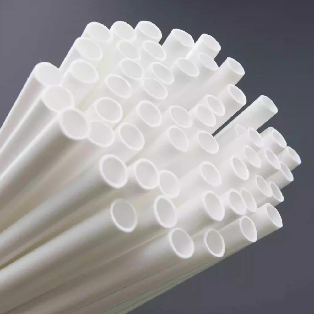 10pcs White Transparent PP Pipe Model Hollow Tube DIY Handmade Tool Parts High Quality