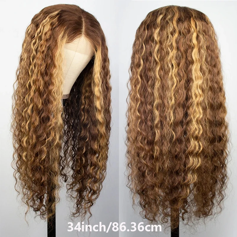 200% 13x4 HD شفافة تسليط الضوء على شعر مستعار شعر الإنسان العسل شقراء الدانتيل الجبهة الباروكات للنساء 5x5 شعر مستعار بدون صمغ