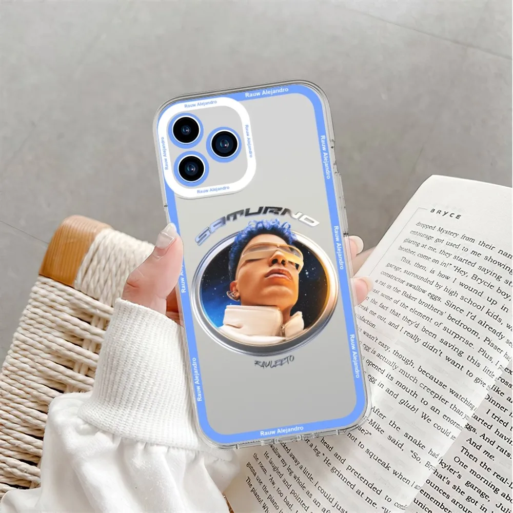 Singer Rauw Alejandro Phone Case For iPhone 11 12 Mini 13 14 15Pro Max Transparent Shell