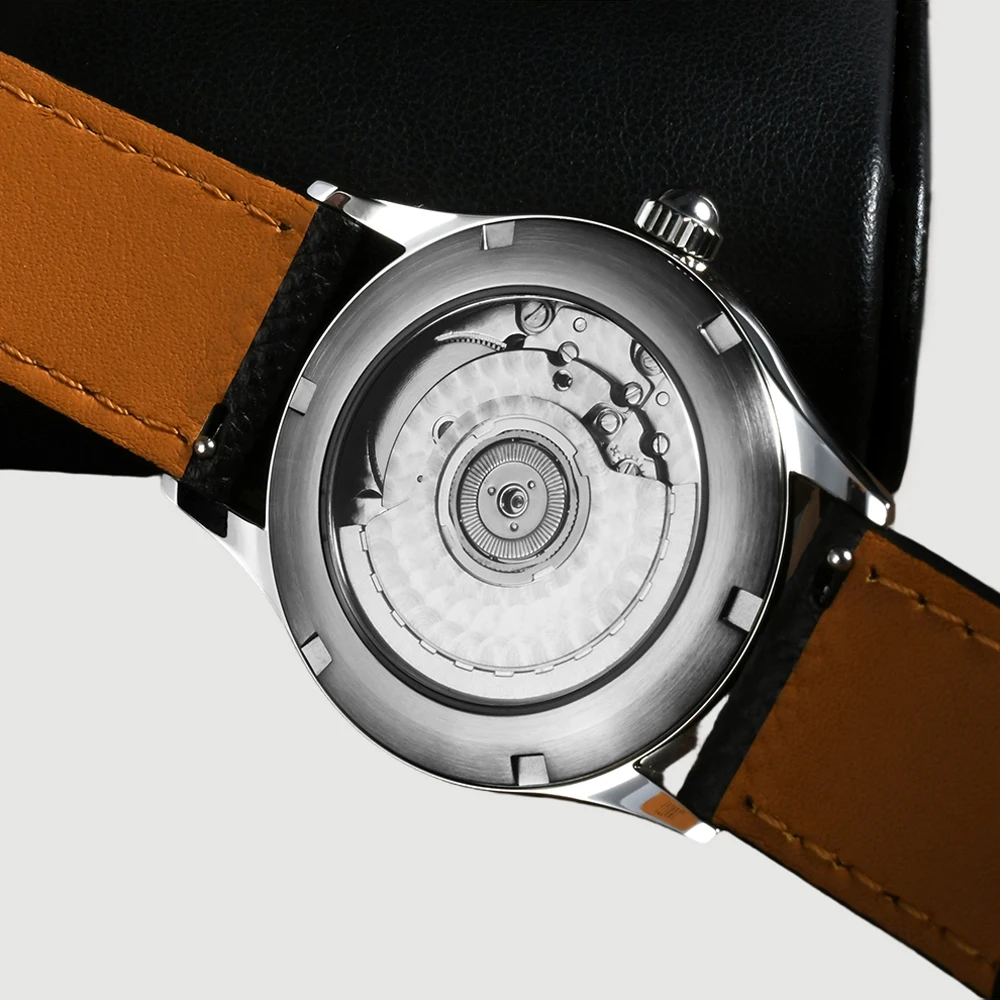 San Martin 37mm Dress Men Watch ST1812 Automatic Movement Luxury Steel Mechanical Watches Couple Gifts Waterproof 10Bar SN0110