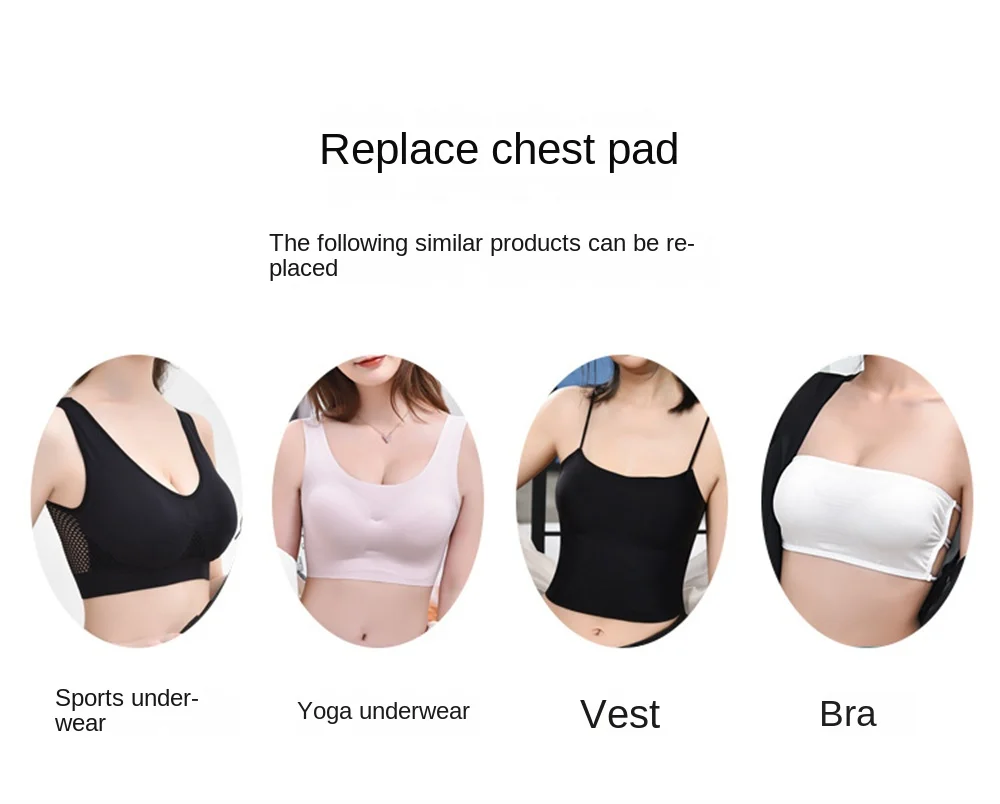 Espessa esponja Bra Pads, Push Up, Breast Enhancer, sutiã removível Padding, insere copos para maiô, biquíni Padding, 1 par, 2 pcs