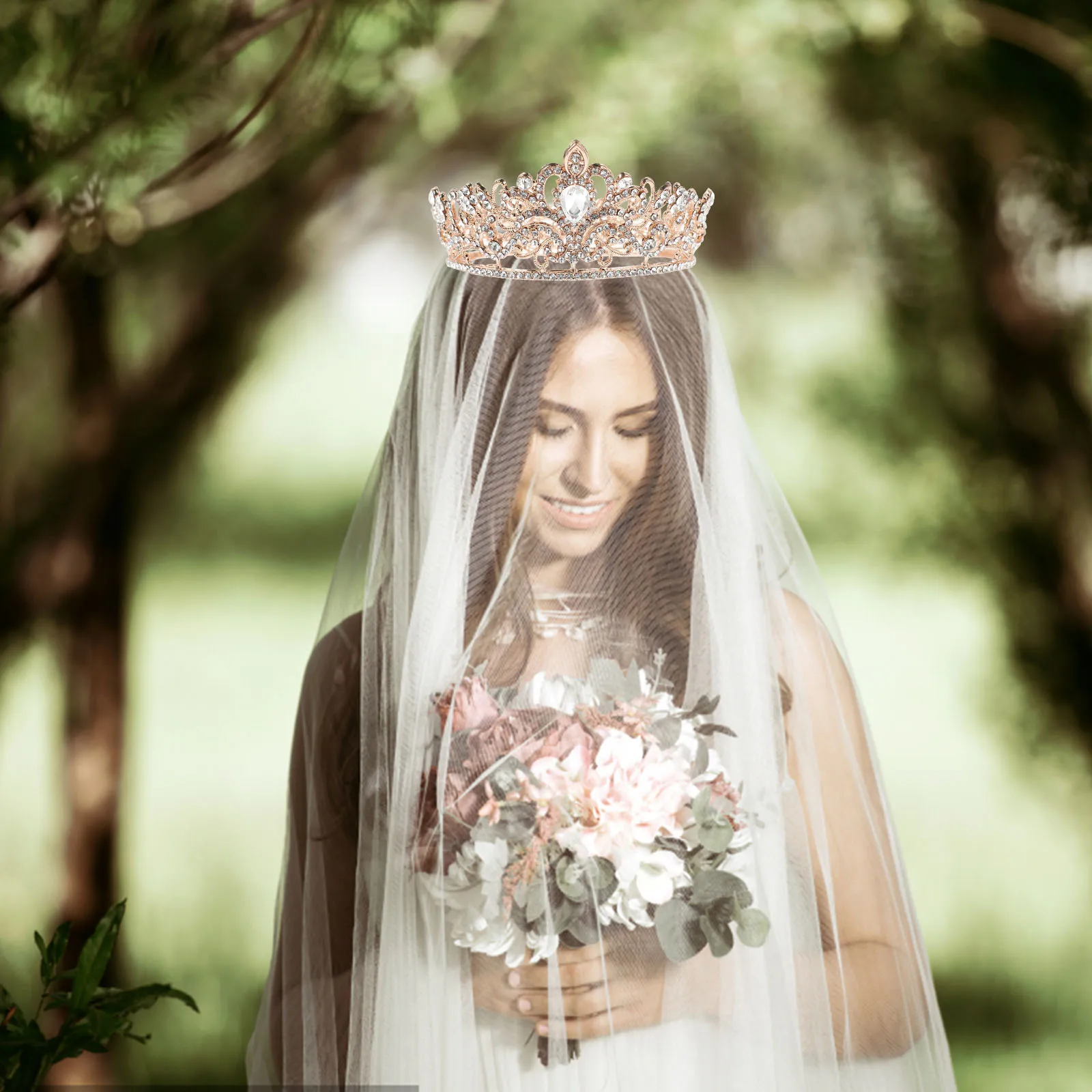 

Bridal Crown Hair Accessories Women Round Proposal Pageant Alloy Wedding Party Delicate Bride Hairstyle Tool Elegant Special