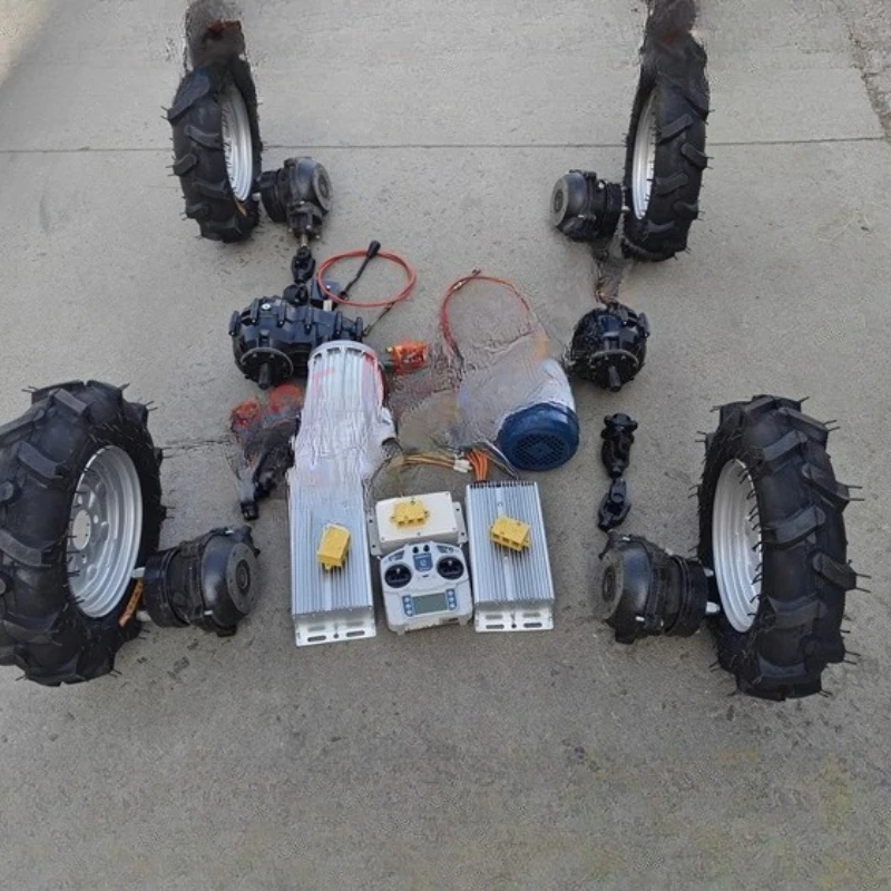 

All-terrain transport vehicle Agricultural remote control climbing king Electric four-wheel drive off-road creeper