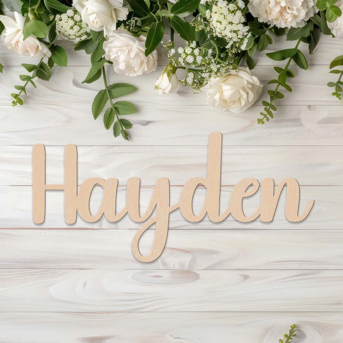 1 قطعة اسم مخصص شخصية علامات خشبية كبيرة المواد الخشبية لوحة خشبية النمط التقليدي منضدية لوحة الزخرفية للسرير #2