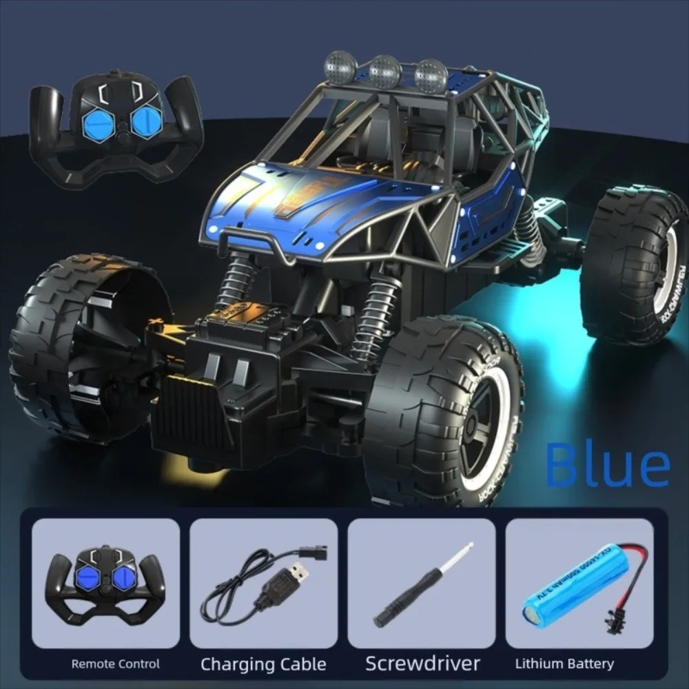 Carro de deriva rc de plástico criativo azul vermelho corrida esportes controle remoto carro de corrida elétrico rc dublê carro brinquedo presente