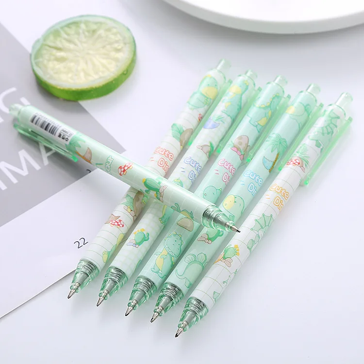 Zoecor 6 stk/partij kawaii gel pen set balpennen briefpapier leverancier caneta stylo pучки 0.5mm zwarte inkt voor schoolkantoor schrijven