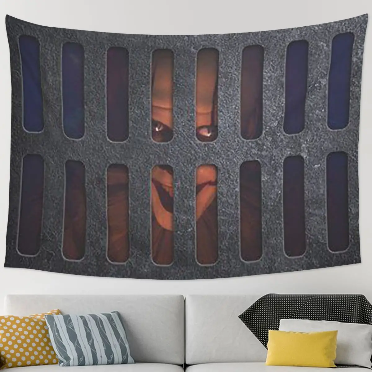 هالوين ترحيب فيلم الرعب IT Pennywise نسيج الجدار الشنق الجمالية ديكور المنزل المفروشات لغرفة المعيشة غرفة نوم #3