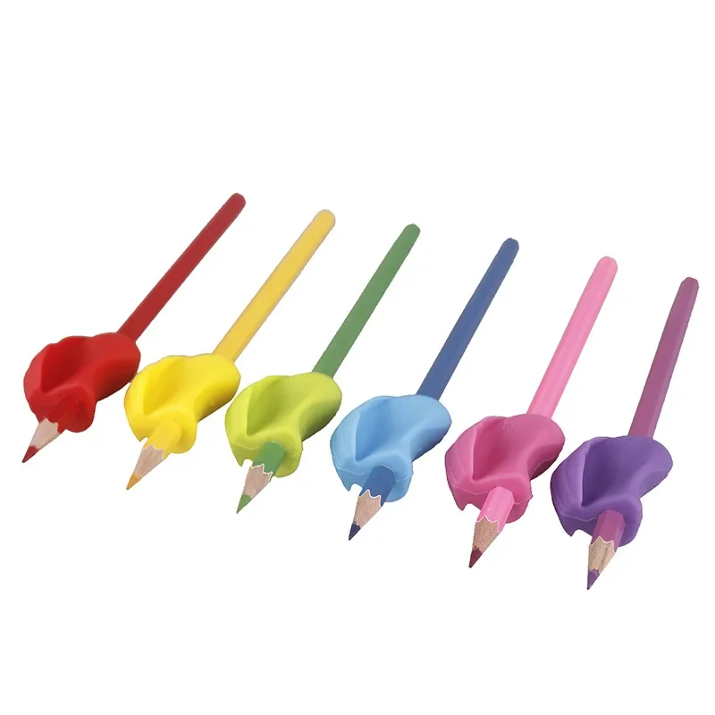 7 Pcs Children Writing Pencil Pen Holder Kids Learning Practise Silicone Pen Aid Grip Posture Correction Device for Students image 6