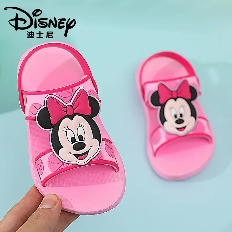 Disney Kinder Garten Schuhe Baby Junge Mädchen Cartoon Spiderman Captain America Minnie Sandale Sommer Kinder Nicht-slip Strand Pantoffel