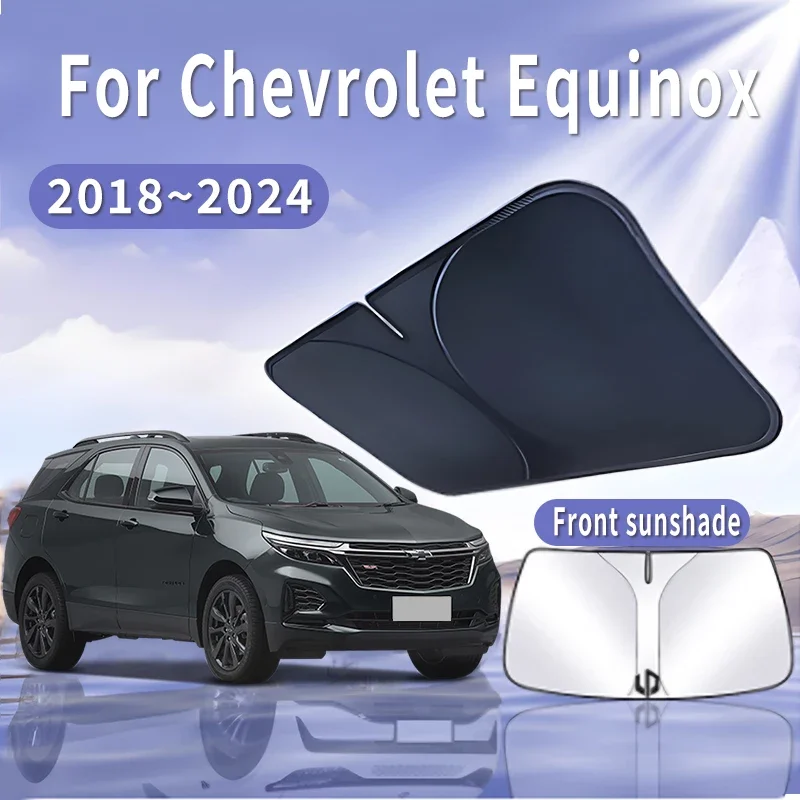 Foldable Car Sun Visor For Chevrolet Equinox 2018~2024 Front Windshield Sunshade Heat Insulation Summer Cooling Auto Accessories