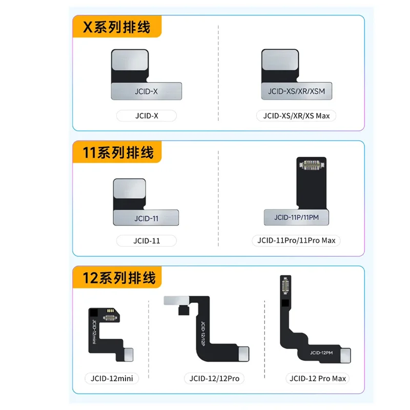 JC JCID V1SE Face ID Dot Matrix Tag On Flex For iPhone X XR XS MAX 11 12 Pro Max Mini Non-removal Repair Read Write Data Board