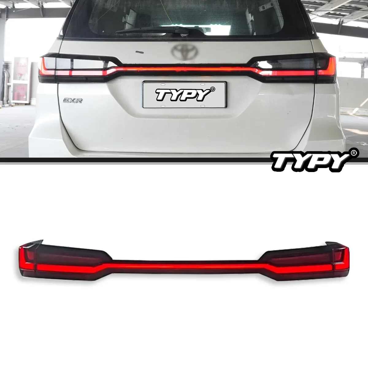 

Автомобильный задний фонарь светодиодный для Toyota Fortuner 2016-2023, новый стиль, полностью светодиодный задний фонарь, динамический указатель поворота, задний фонарь в сборе
