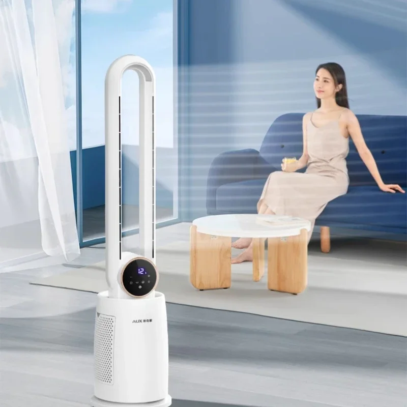 

‌Dual Purification Bladeless Oscillating Fan - Remote Control Energy Efficient Silent Air Circulator for Home Office Use