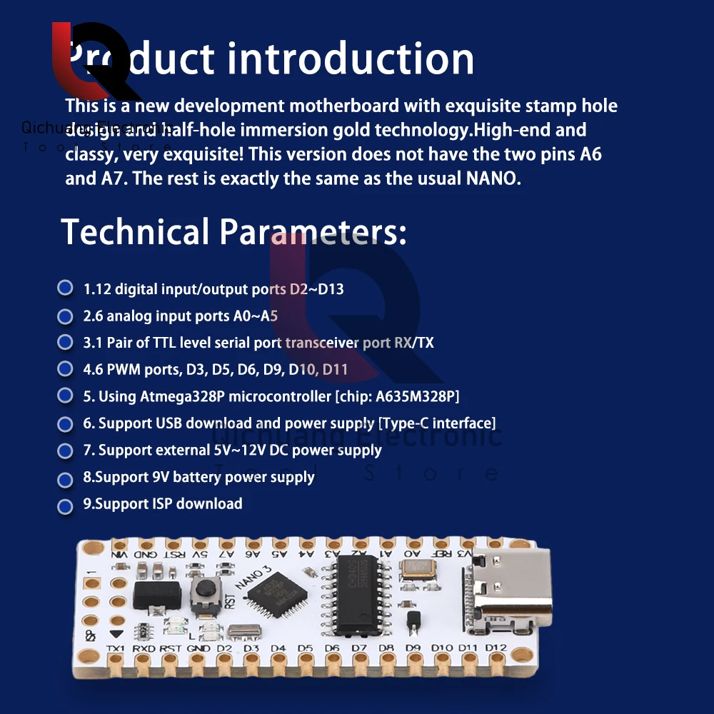 MINI Type-C Nano 3.0 USB V3.0 ATmega328P CH340G 5V 16M Module Micro-Controller Board for Arduino 328P CH340C CH340 Atmega328